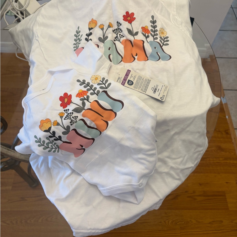 Floral Print Kids Shirt - White